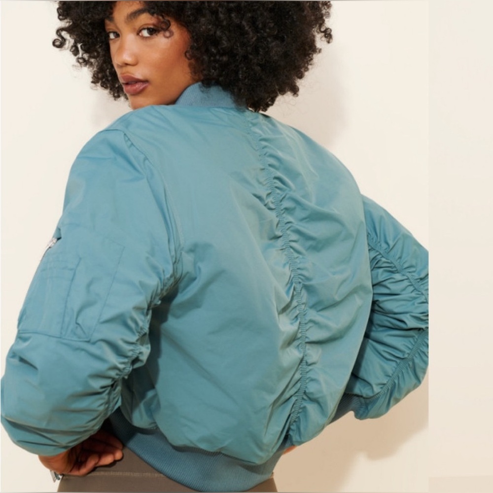 Urban Outfitters Teal Bomber Jacket